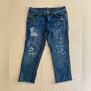 MAURICES DISTRESSED ANKLE JEANS